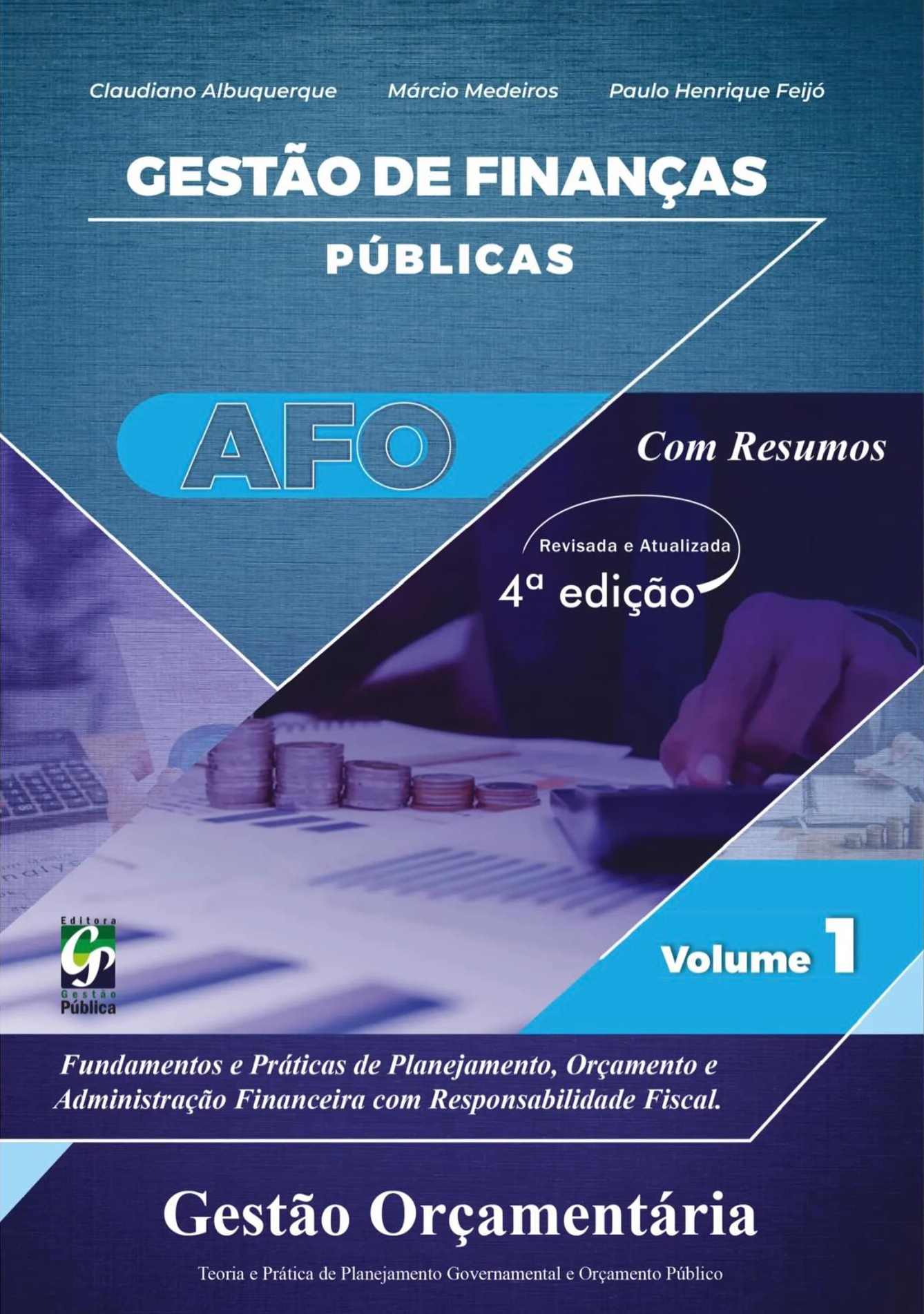 Capa do livro Gestão de Finanças Públicas – Volume I – AFO
